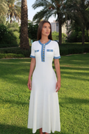 Rhoswen | Azure Collar Dress