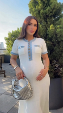 Rhoswen | Azure Collar Dress